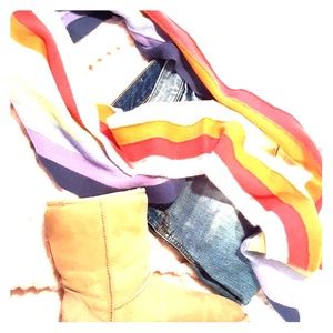 GAP RAINBOW WOOL SCARF
